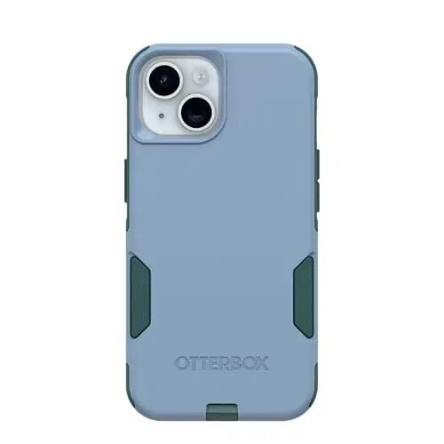 OtterBox iPhone 17e, iPhone 16e, iPhone 15, iPhone 14, & iPhone 13 Commuter Series Case - Twilight Bug (Blue & Green) - Slim & Tough - Pocket-Friendly - with Port Protection - 3