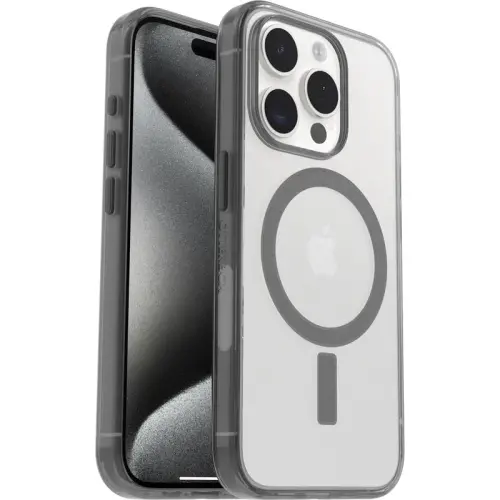 OtterBox - Clear iPhone 15 Pro Case - Made for Apple MagSafe, Scratch-Resistant Protective Phone Case, Sleek & Pocket-Friendly Profile (Narwhal) - 3