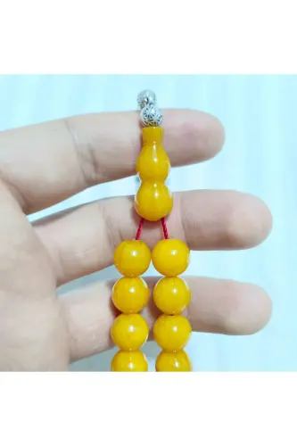 Ottoman dough invoice material KAS rosary.-Yellow 