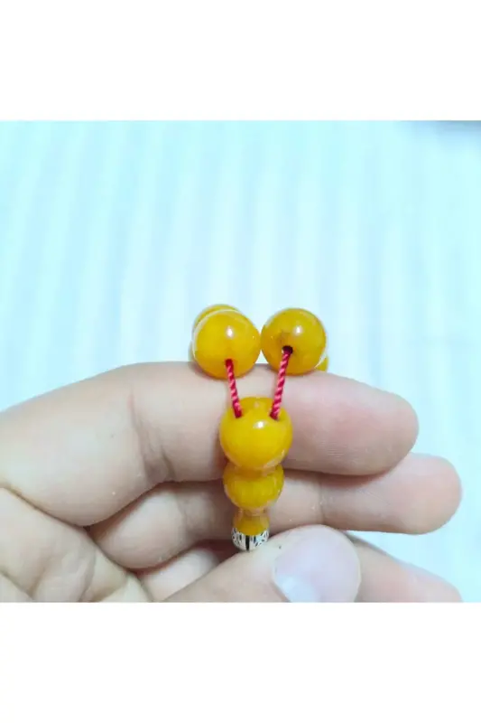 Ottoman dough invoice material KAS rosary.-Yellow - 3