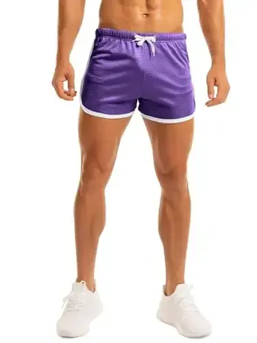 Ouber Men's Fitted Shorts Bodybuilding Workout Gym Running Tight Lifting Shorts - MODAZONE