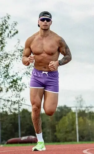 Ouber Men's Fitted Shorts Bodybuilding Workout Gym Running Tight Lifting Shorts 