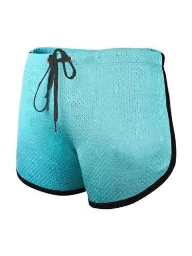 Ouber Men's Fitted Shorts Bodybuilding Workout Gym Running Tight Lifting Shorts - 1