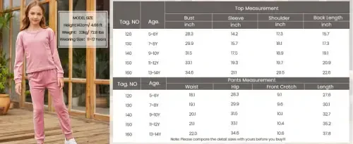 Oudiya Girls 2 Piece Outfit Sweatsuits Set Kids Velour Sweatshirts & Sweatpants Tracksuits Set for Girls - 6