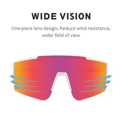 OULAIQI Cycling Sunglasses Polarized Sunglasses for Cycling Men Women with 1 Lens or 3 Interchangeable Lens Baseball Glasses - OULAIQI (1)