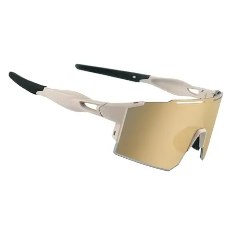 OULAIQI Cycling Sunglasses Polarized Sunglasses for Cycling Men Women with 1 Lens or 3 Interchangeable Lens Baseball Glasses - 1