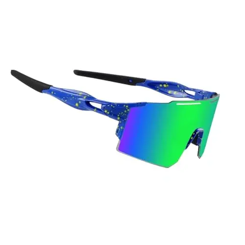 OULAIQI Cycling Sunglasses Polarized Sunglasses for Cycling Men Women with 1 Lens or 3 Interchangeable Lens Baseball Glasses - MODAZONE