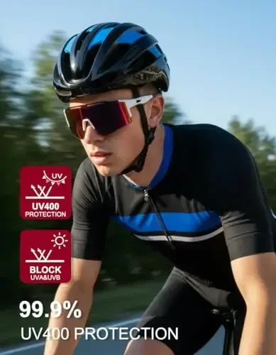 OULAIQI Cycling Sunglasses Polarized Sunglasses for Cycling Men Women with 1 Lens or 3 Interchangeable Lens Baseball Glasses - MODAZONE