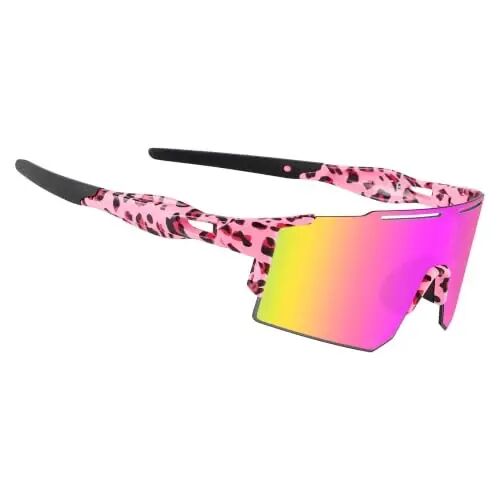 OULAIQI Lightweight Sports Sunglasses UV400 for Men Women Running Cycling | Impact-Resistant Frame & HD Lenses for Baseball, Softball, Beach Volleyball, Hiking, Fishing and Golf, 1 or 3 Lens Options - 1