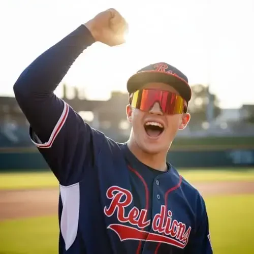 OULAIQI Velosiped uchun quyoshdan saqlaydigan ko'zoynaklar Polarizatsiyalangan Velosiped erkaklar ayollar uchun 1 linzali yoki 3 almashtiriladigan linzali Beysbol ko'zoynaklari - 6