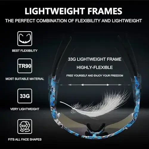 OULAIQI Велосипедные очки Поляризованные очки для велоспорта Мужчины Женщины с 1 линзой или 3 сменными линзами Бейсбольные очки - 3