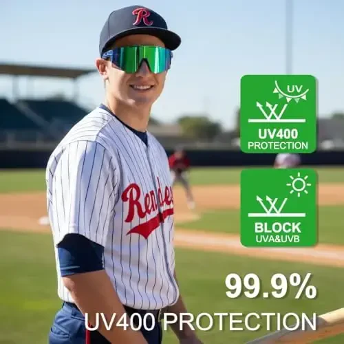 OULAIQI Велосипедные очки Поляризованные очки для велоспорта Мужские Женские с 1 линзой или 3 сменными линзами Бейсбольные очки - 5