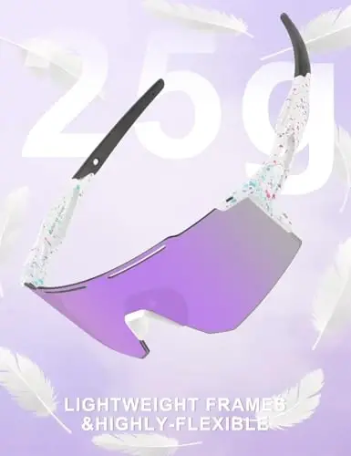 OULAIQI Велосипедные очки Поляризованные очки для велоспорта Мужчины Женщины с 1 линзой или 3 сменными линзами Бейсбольные очки 