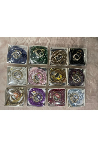 Our special gift box set of prayer beads and tasbihs with 12 different stones. - GENEL MARKALAR (1)