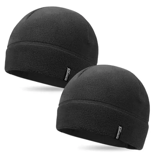 OUTDOOR SHAPING 2 Pack Tactical Fleece Cap Qishki iliq shapka Harbiy armiya kuzatuv qalpoqlari Erkaklar va ayollar uchun sovg'a - OUTDOOR