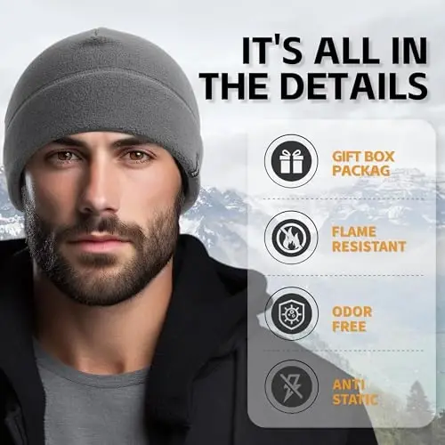 OUTDOOR SHAPING 2 Pack Tactical Fleece Cap Qishki iliq shapka Harbiy armiya soati erkaklar va ayollar uchun sovg'a - OUTDOOR (1)