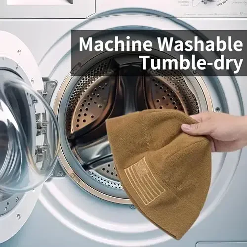 OUTDOOR SHAPING American Flag Fleece Watch Cap, USA Multi-Season Army Military Tactical Beanie, Qishki issiq shapka - 4