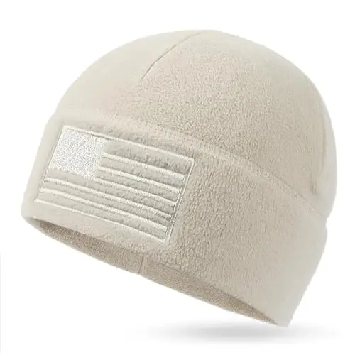 OUTDOOR SHAPING Американский флаг Флисовая шапка-бини, США, Многосезонная армейская военная тактическая шапка-бини, Зимняя теплая шапка-бини - 1