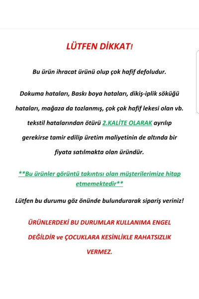 OUTLET MAHSU LOTI Paxta Uniseks Yangi tug'ilgan - Chaqaloq Vanna Sochiq Kundak 100x100sm AYIQ / OQ - 15