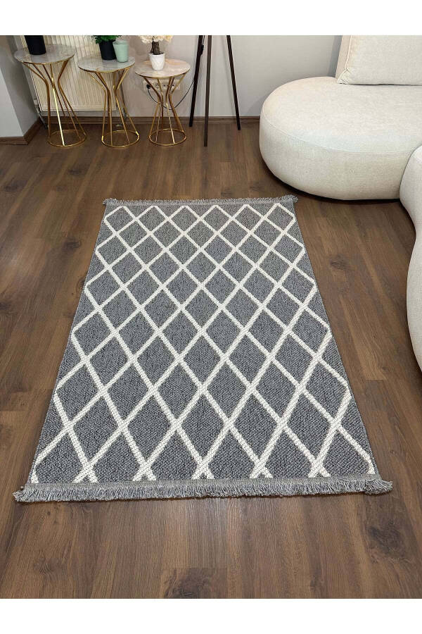 OUTLET PALMAS-F6 Soft Curl (Loop) Embossed Woven Living Room Rug-GREY - 2