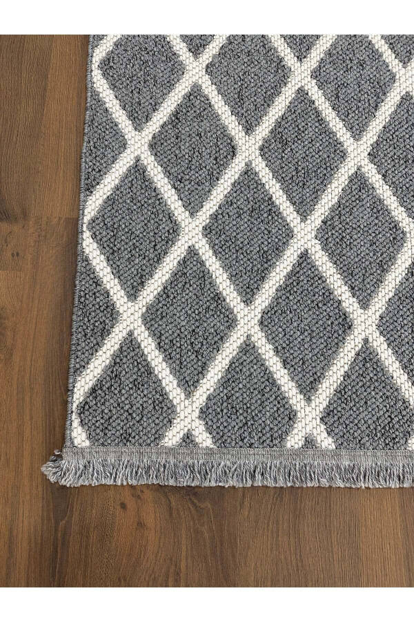 OUTLET PALMAS-F6 Soft Curl (Loop) Embossed Woven Living Room Rug-GREY - 4