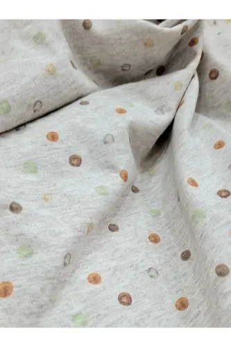 OUTLET Tek katlı Pamuklu Penye Kız erkek Yenidoğan-bebek Kundak Battaniyesi/puantiye - GRİ - 4