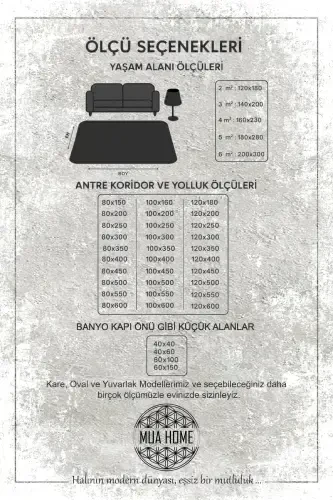 Oval shakldagi hashir naqshli raqamli bosma yuvish mumkin bo'lgan sirpanmaydigan taglikli zal oshxona balkon gilami yo'lak - 1