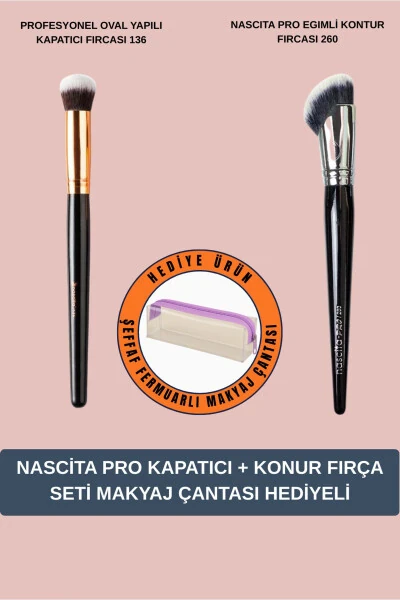 Oval shakldagi konselyator cho'tkasi 136+Nascita Pro qiyalikli konтур cho'tkasi 260 - NASCITA