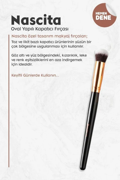 Oval Shaped Concealer Brush - NASCITA (1)