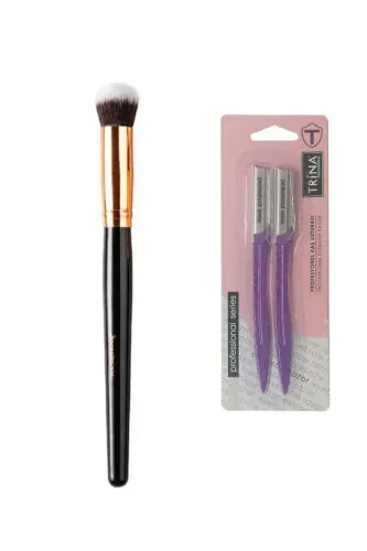 Oval Shaped Concealer Brush+trina 2-piece Razor Beauty - Nascita