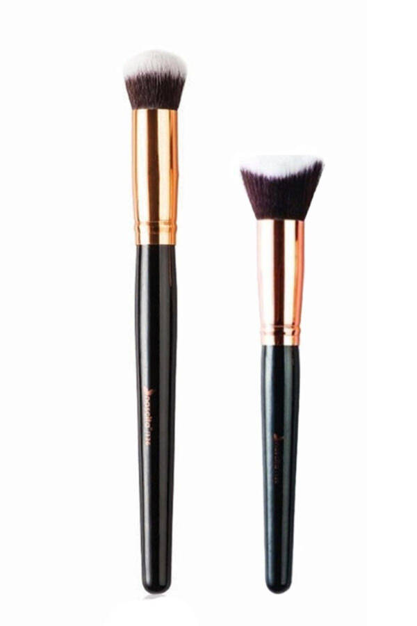 Овальная кисть для консилера Nasbrush0136+ 3D кисть для тонального крема Kabuki Nasbrush0150 - 1