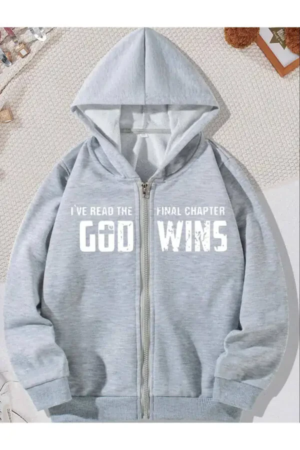 ОВЕРСАЙЗ Детская толстовка с капюшоном на молнии с принтом (НОВЫЙ ТОВАР) - 1