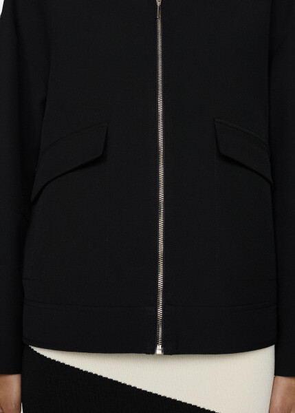 Oversize bomber jacket - Black - 3