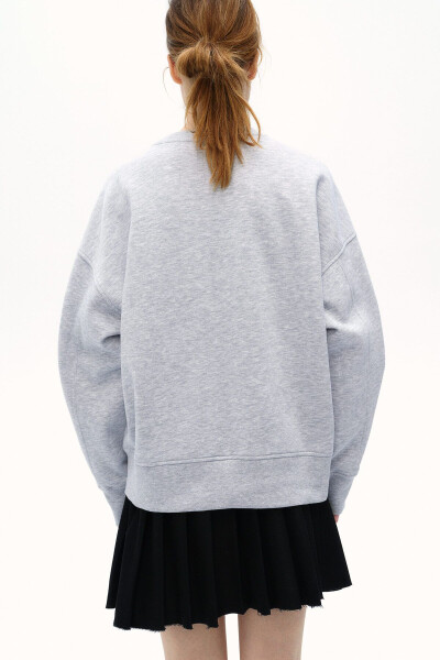 Oversize, detaylı sweatshirt - 4