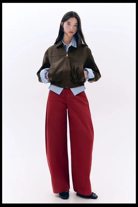 Oversize faux leather jacket - 6