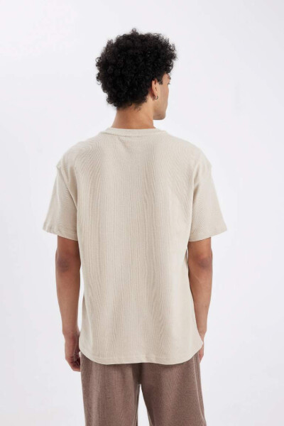 Oversize Fit Crew Neck Printed Short Sleeve T-Shirt - 5