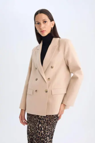 Oversize Fit Jacket Collar Blazer Jacket D4562AX24AU - 4