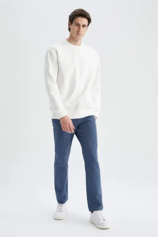 Oversıze Sweatshirt-Kırık Beyaz - 6