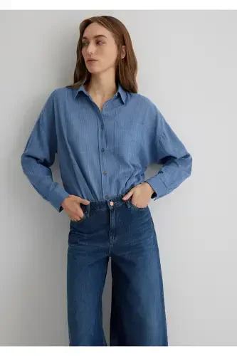 Oversize Gömlek Oversize / Geniş Kesim 1210404-837 - 2