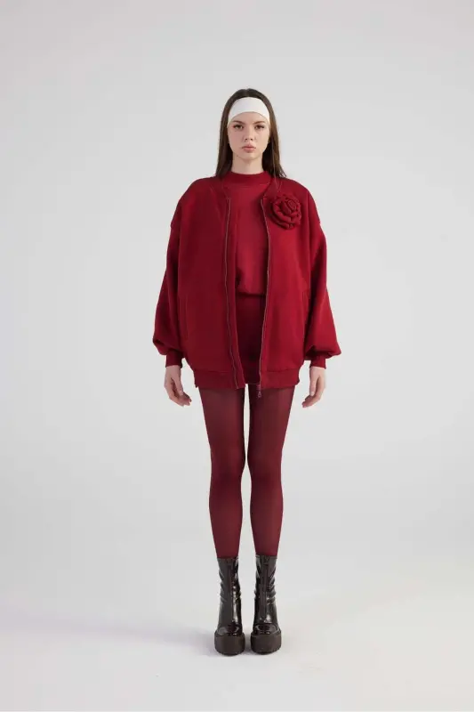 Oversize Lined Alexa B with Detachable Rose Detail - 3