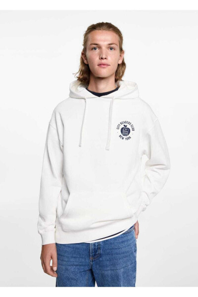 Oversize patterned sweatshirt - MANGO TEEN