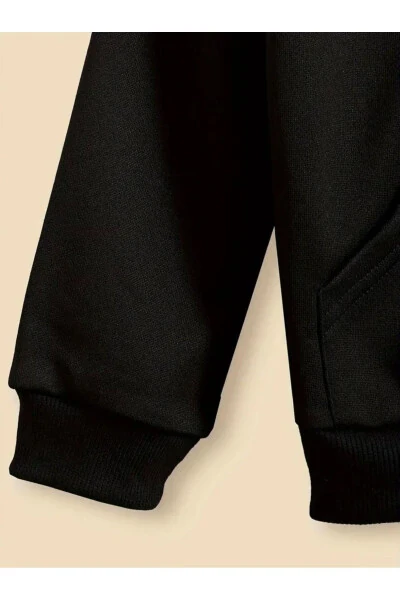 OVERSIZE Qiz/o'g'il bolalar uchun bosilgan fermuarli ko'ylagi kaputli (YANGI MAHSULOT) - 13