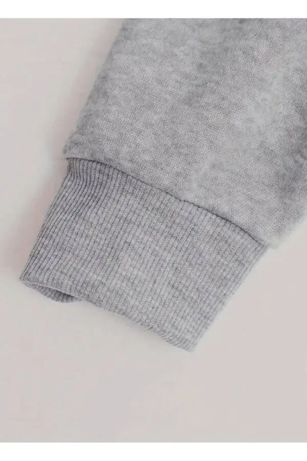 OVERSIZE Qiz/o'g'il bolalari uchun bosilgan fermuarli ko'ylagi kaputli (Yangi mahsulot) - 10