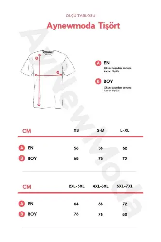 Oversize Unisex Basic T-shirt-siyahh7 - 3