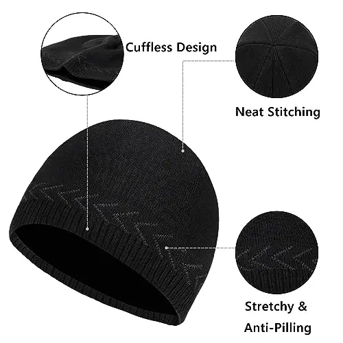 Oversize XXL Beanie Hat for Big Heads 23.6