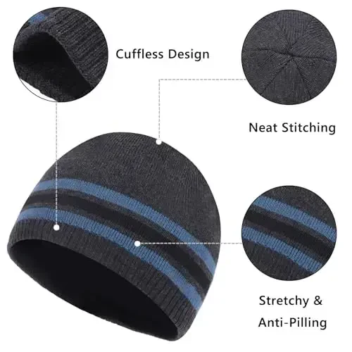 Oversize XXL Beanie Hat for Big Heads 23.6