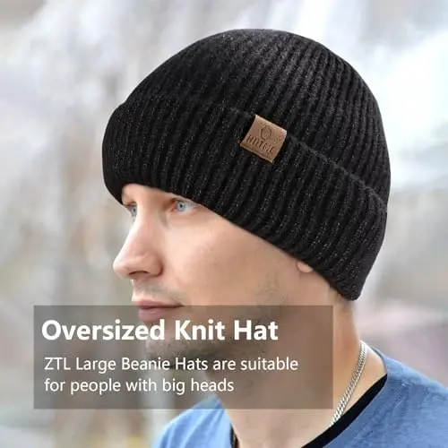 Oversize XXL Beanie Hat for Big Heads 23.6