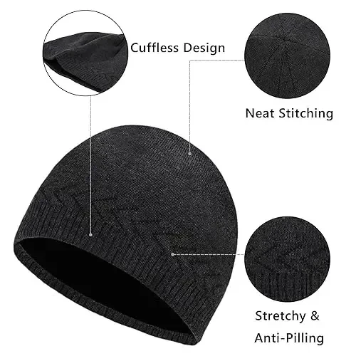 Oversize XXL Beanie Hat for Big Heads 23.6