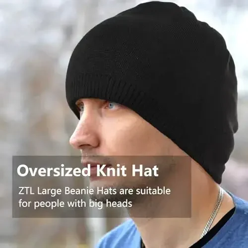 Oversize XXL Beanie Hat for Big Heads 23.6