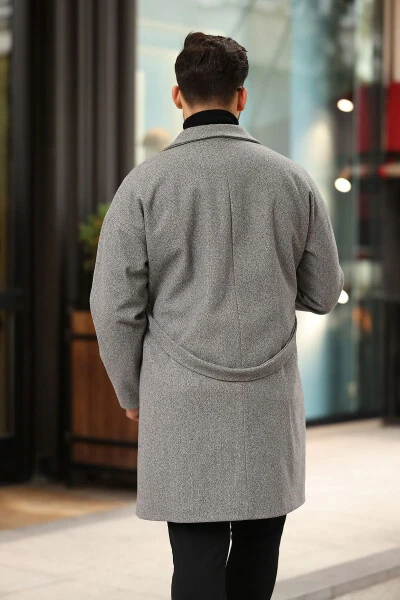 Oversized, belted, comfortable wool coat. - 5